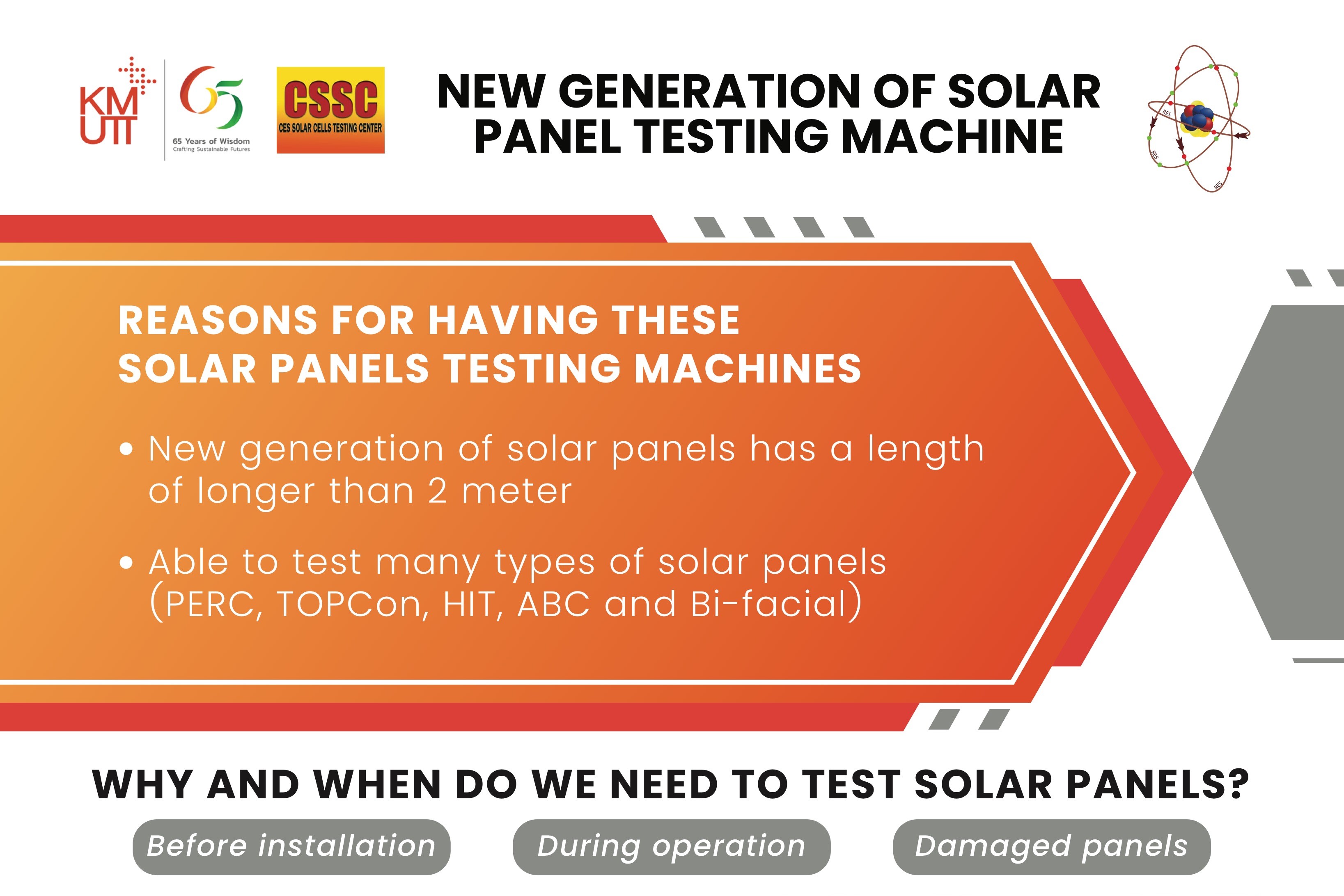 NEW GENERATION OF SOLAR PANEL TESTING MACHINE
